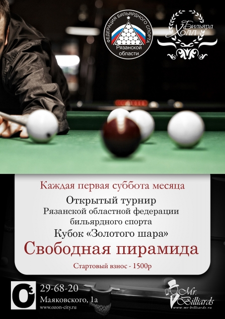 Открытый турнир Рязанской областной федерации